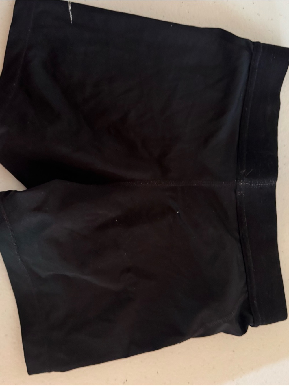 Nike Black Pro Compression Shorts with White Logo - Picture 2 of 2